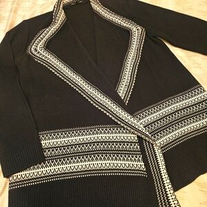 Black and White Patterned Sweater